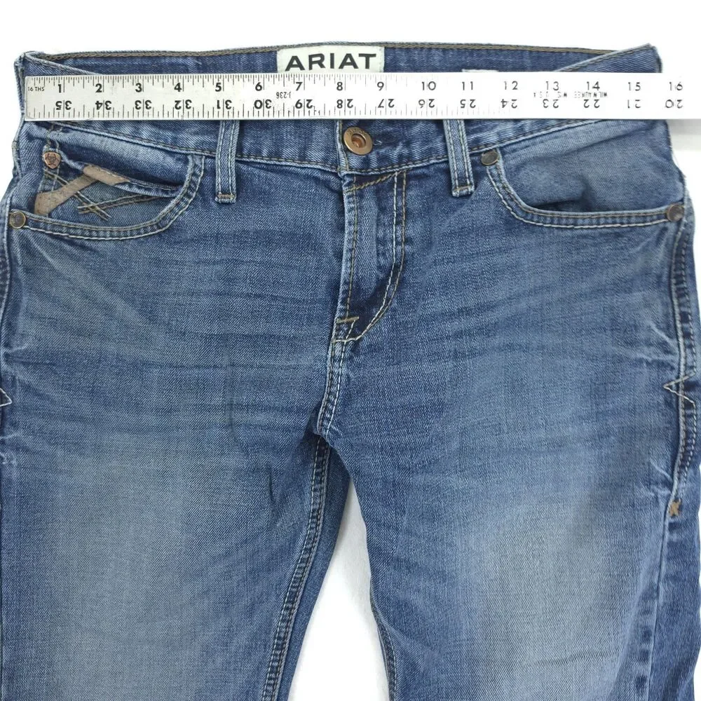 Ariat M7 Slim Fit Straight Leg Blue Denim Jeans Men's 30x32 Cowboy Western